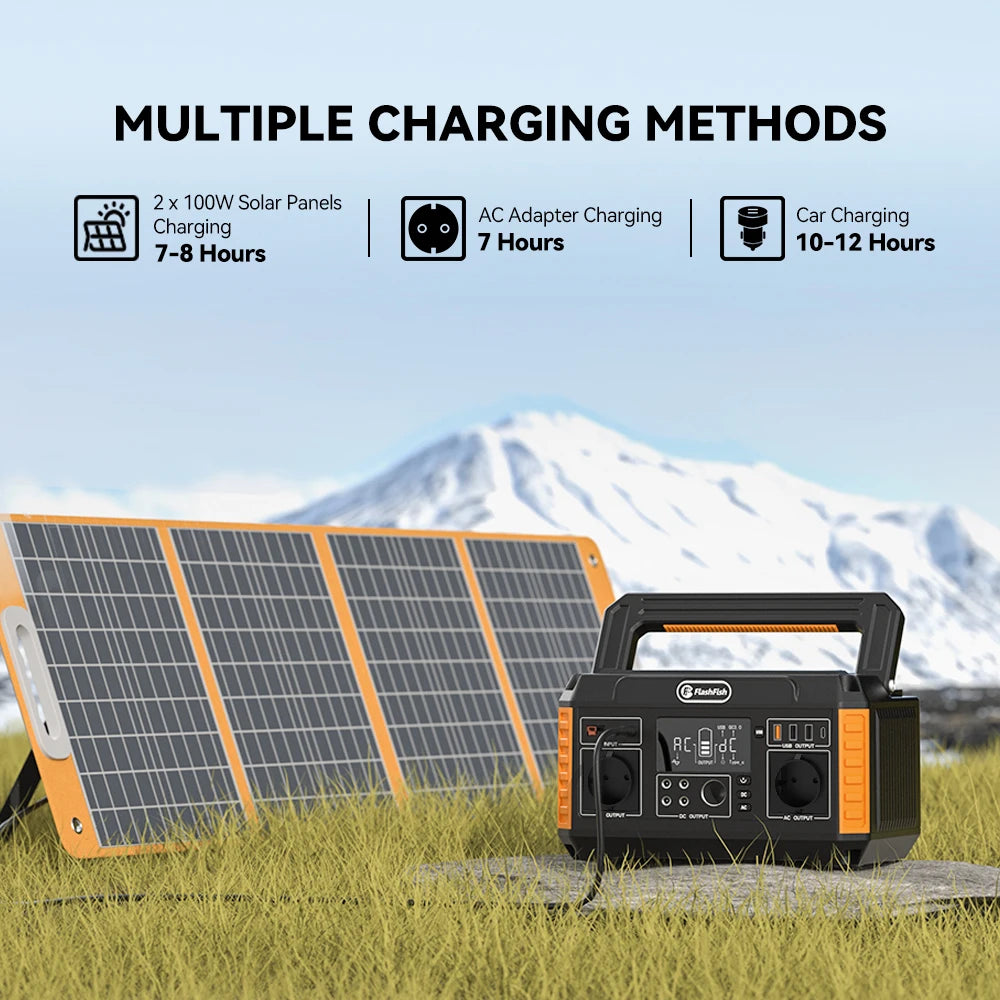 560W Portable Solar Generator