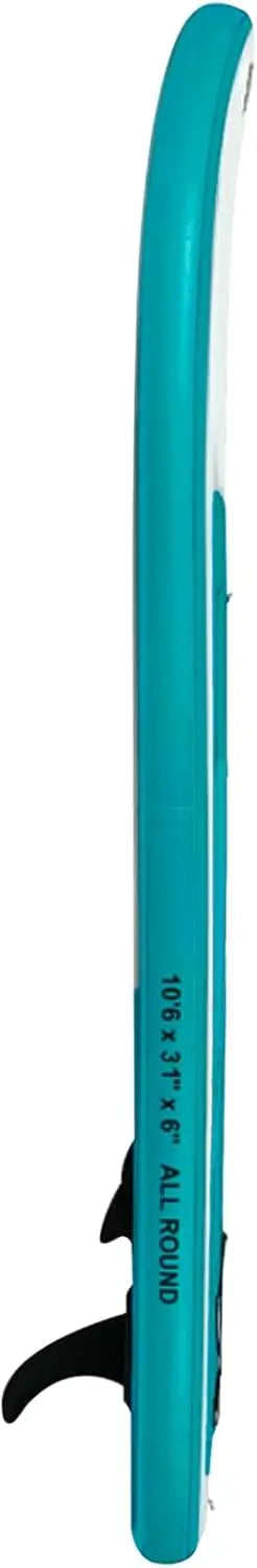 Blue Standup Paddleboard with Adjustable SUP Kayak Paddle