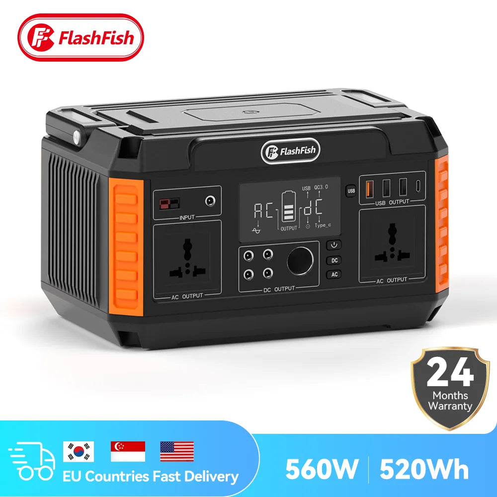 560W Portable Solar Generator
