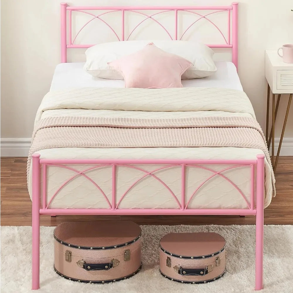 Platform Bed Frame with Headborad&Footboard