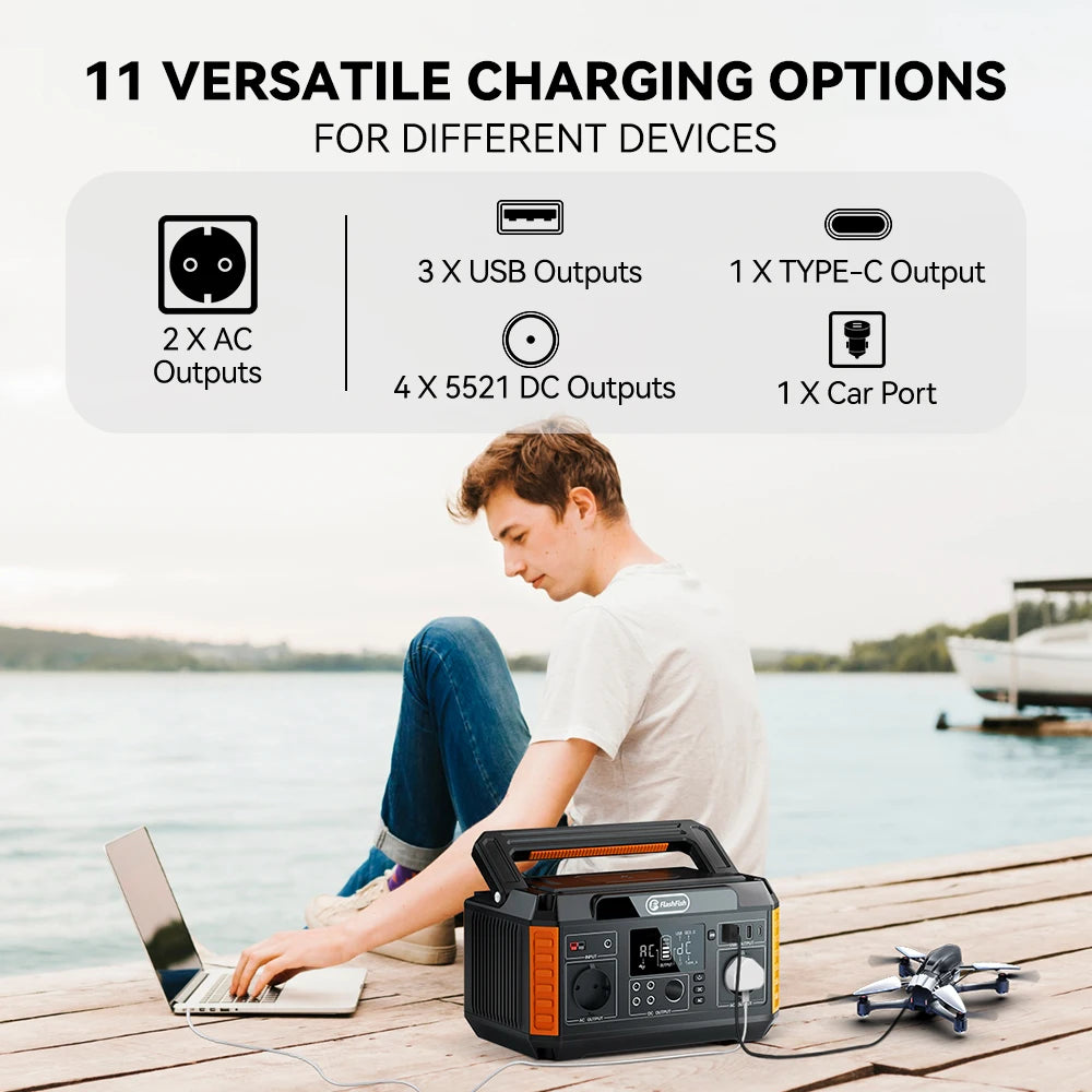560W Portable Solar Generator