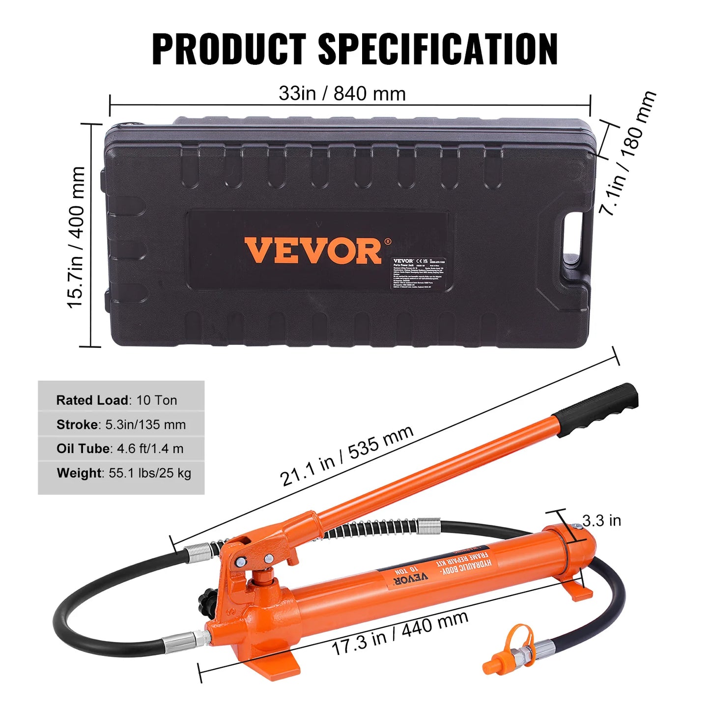 Power Hydraulic Cylinder Jack
