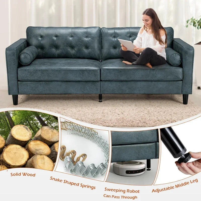 84.2” Mid-Century Sofa
