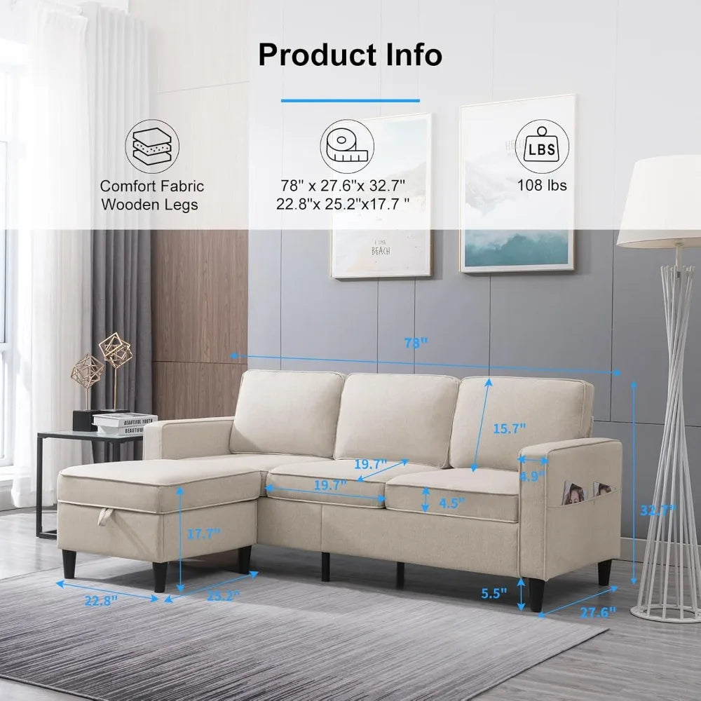 3 Piece Sofa Set