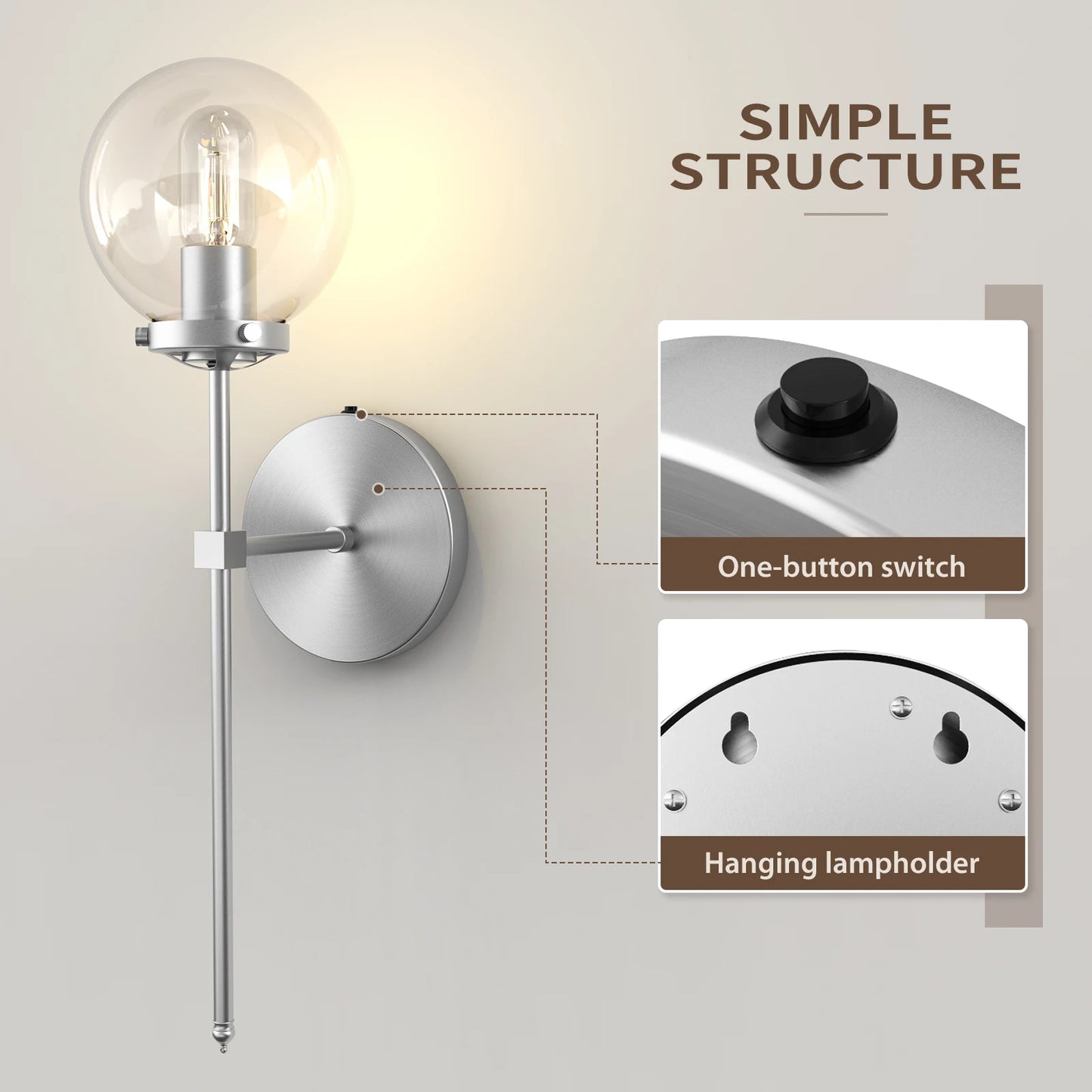 Battery Operated Wall Sconce