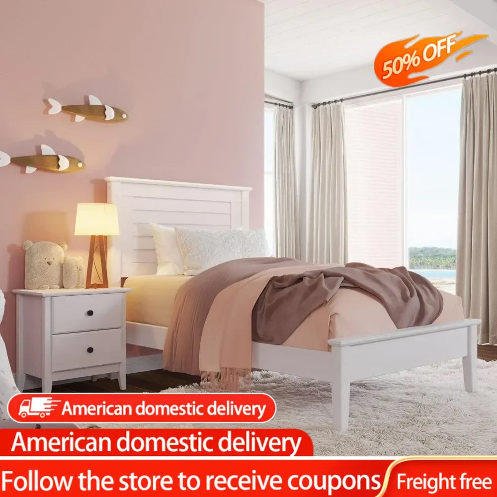 Queen Size Greenport Solid Wood Platform Bed