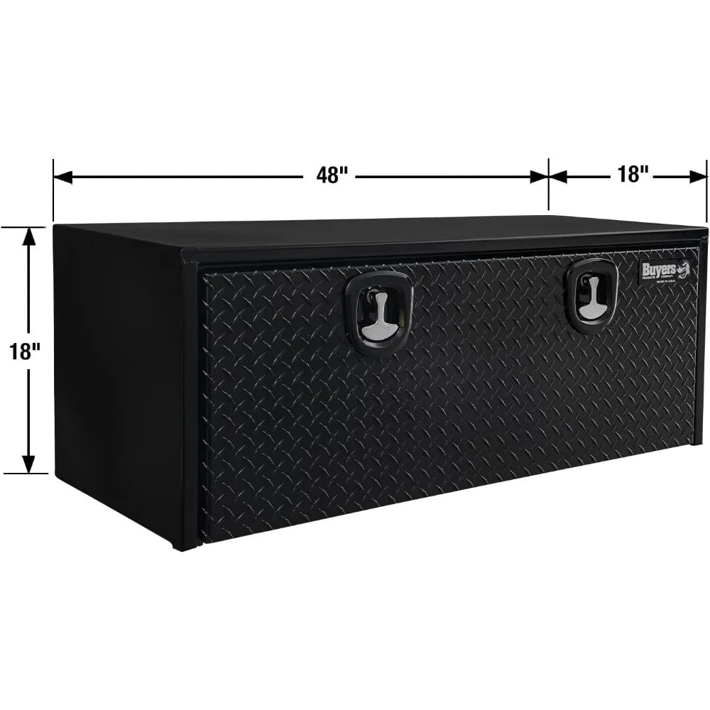 Black Steel Truck Toolbox