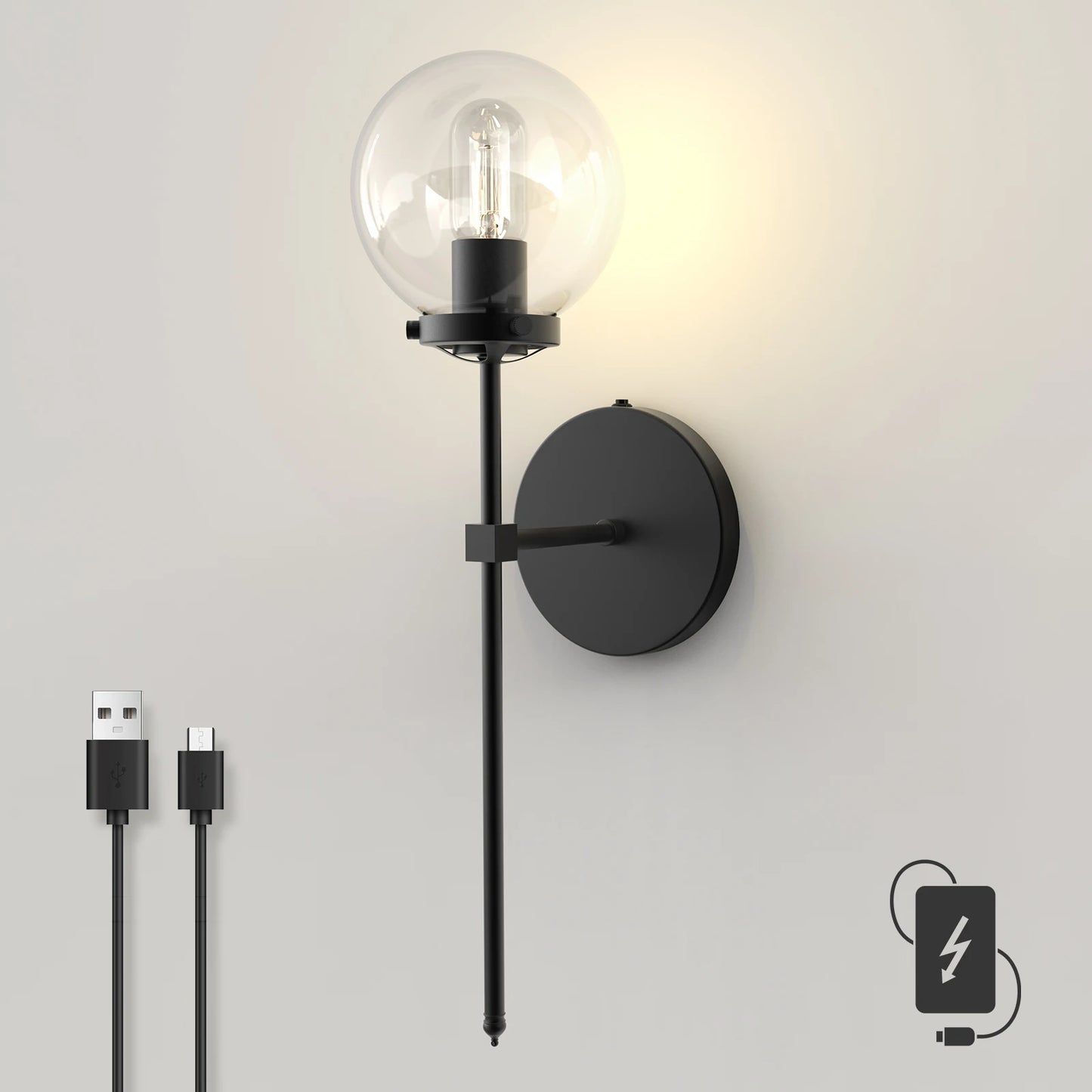 Battery Operated Wall Sconce