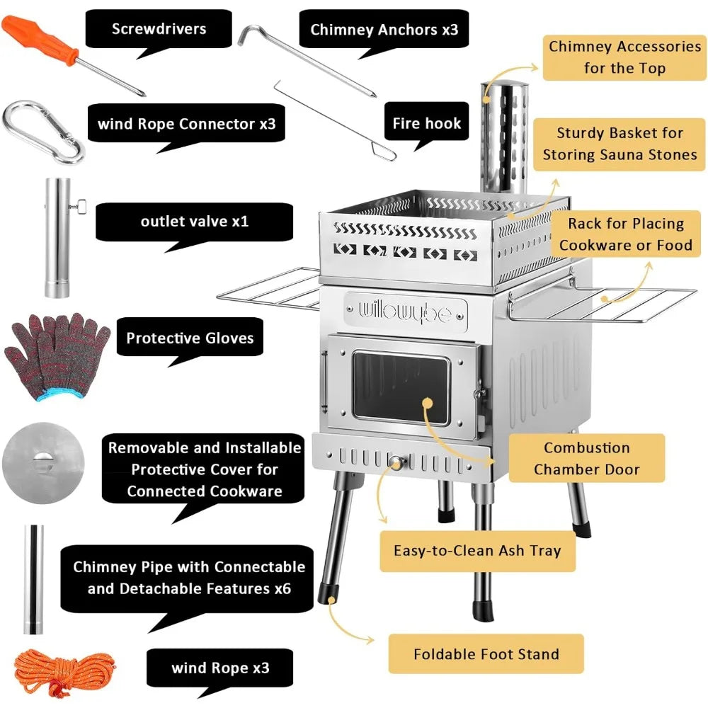 Portable Camping Wood Stove