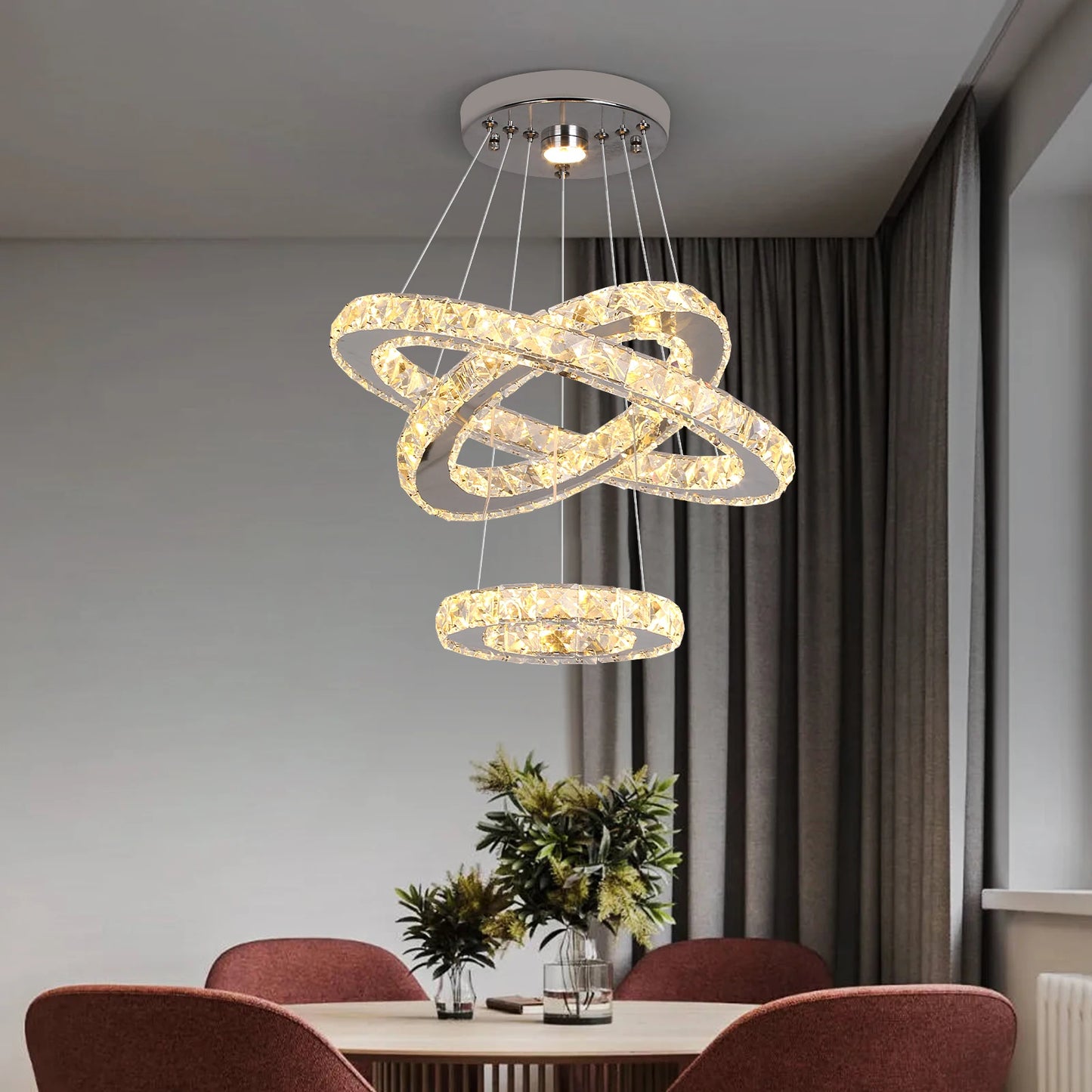 Modern K9 Crystal Led Chandelier Light