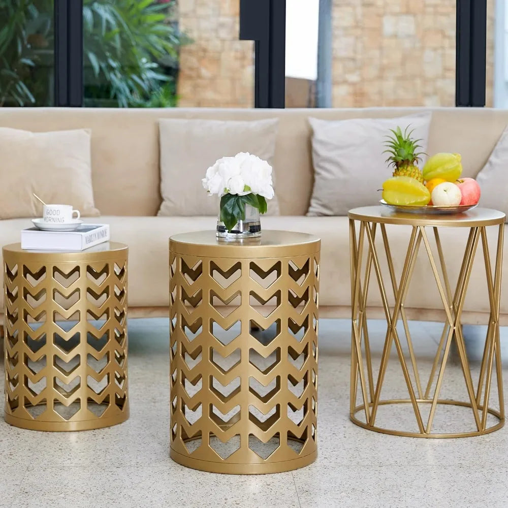Set of 3 Stacking Coffee Tables