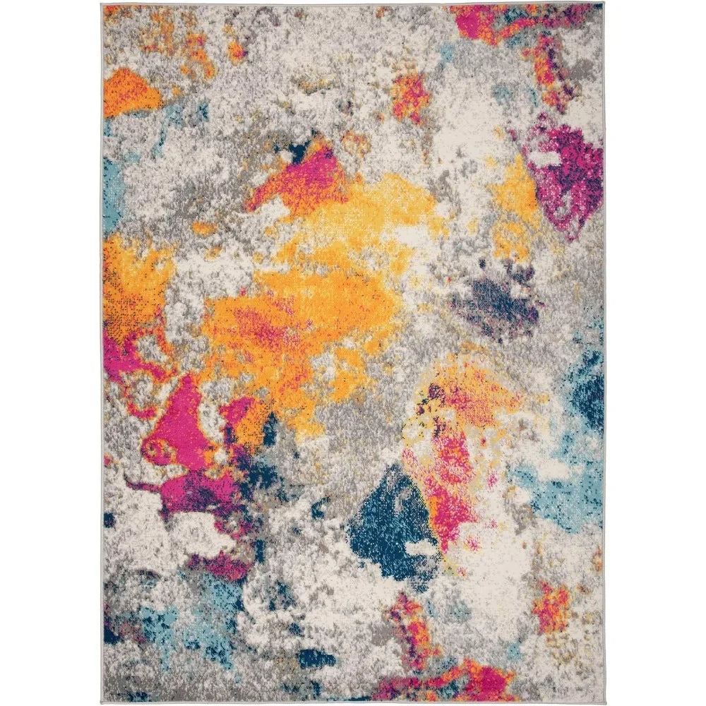 Washable Abstract Area Rug
