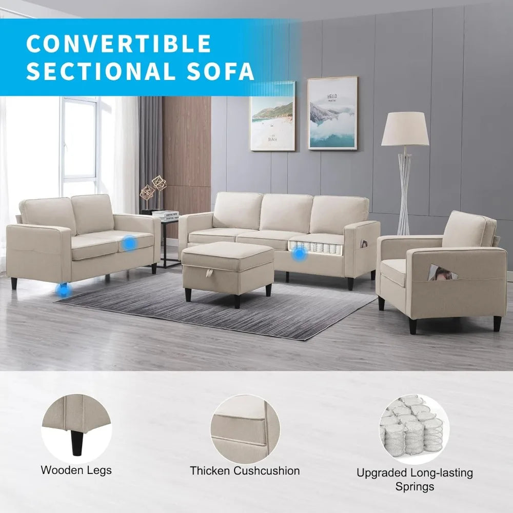 3 Piece Sofa Set