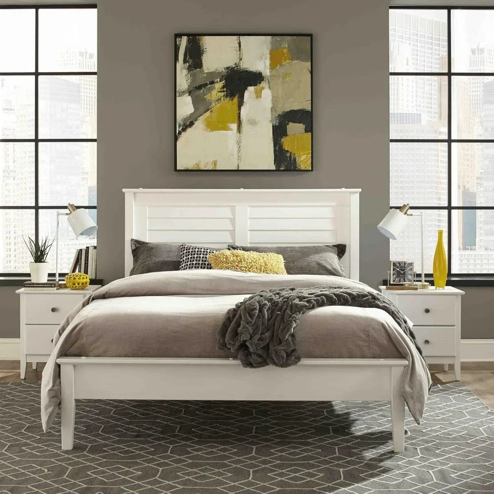 Queen Size Greenport Solid Wood Platform Bed