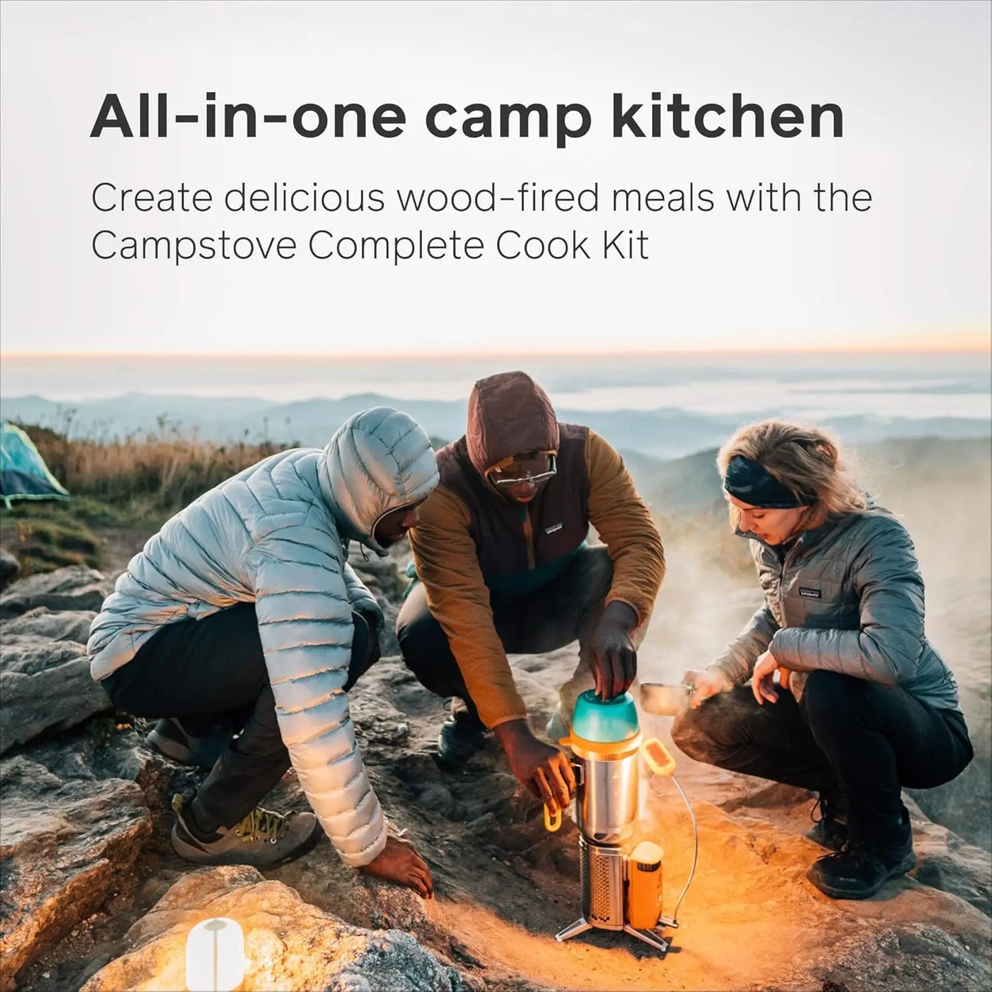 Wood Burning, Electricity Generating & USB Charging Camp Stove