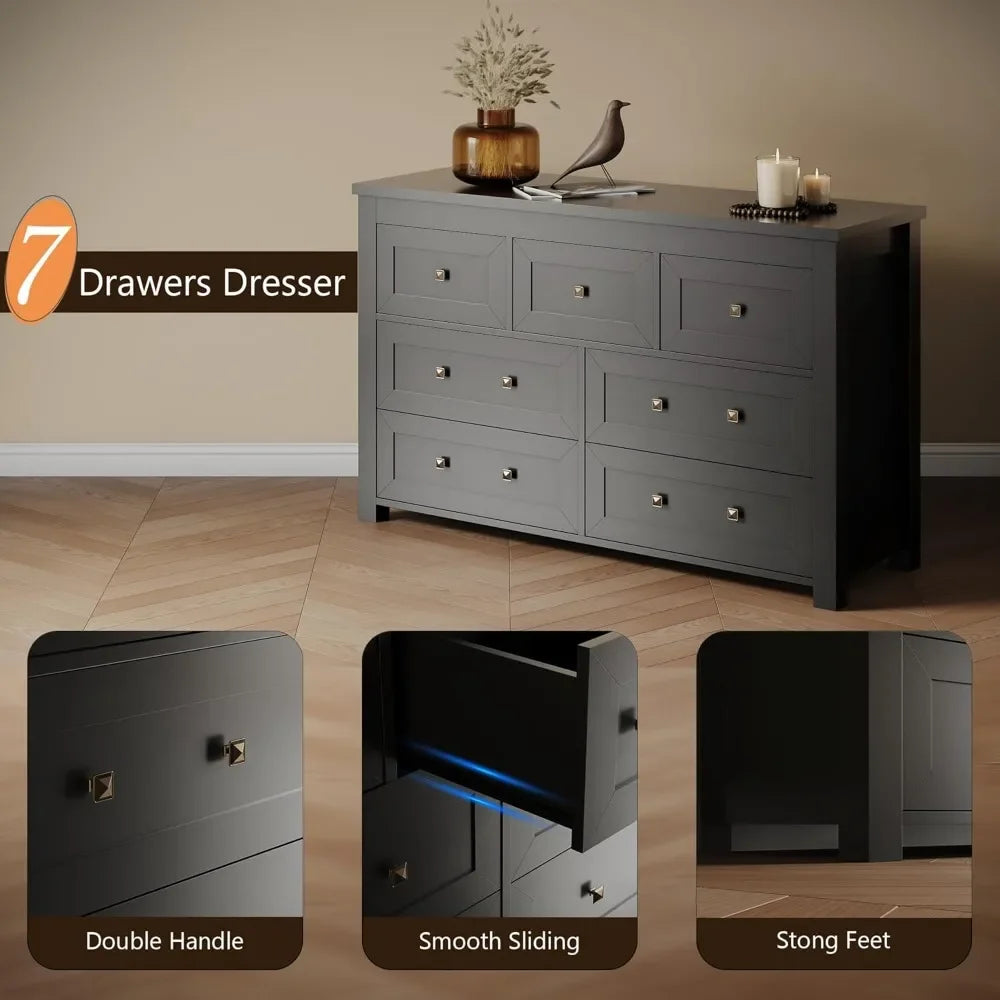 Farmhouse Wood Chest of Drawers
