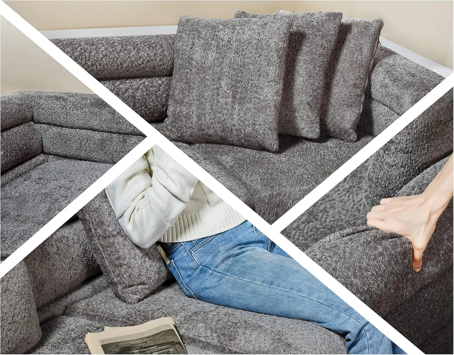 85 Inch Sofa Couch 3-Seater