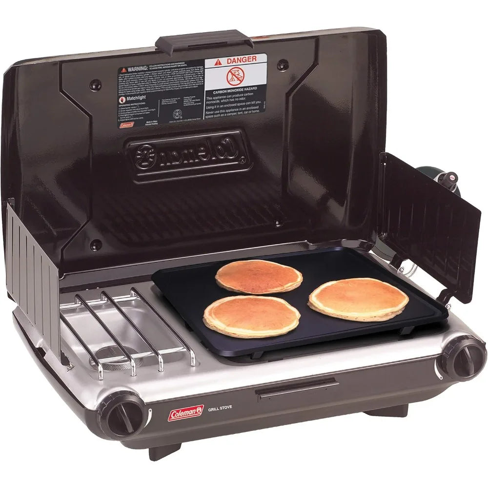 Tabletop 2-in-1 Camping Grill/Stove