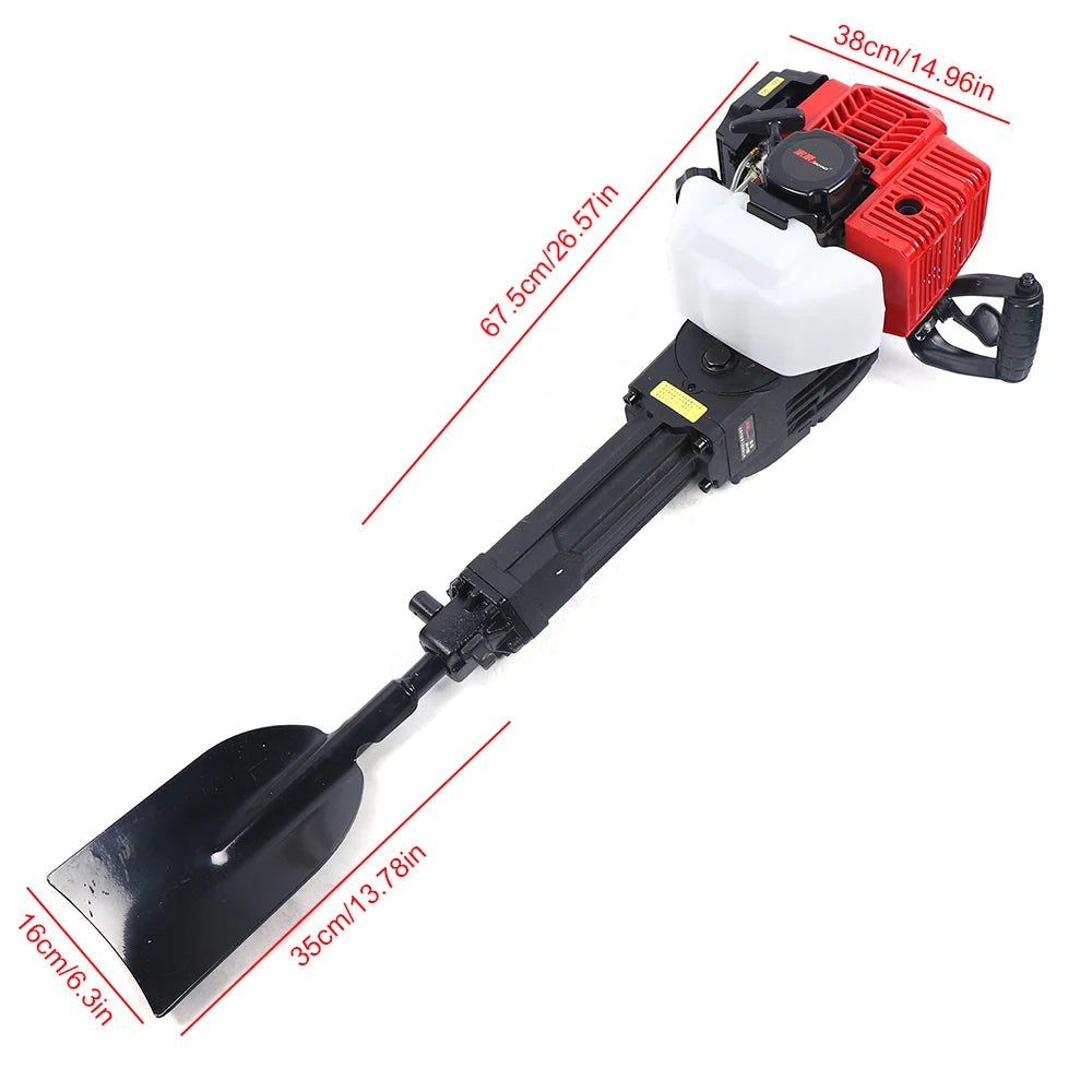 Handheld Trencher / Digger Machine Gas Powered Excavator