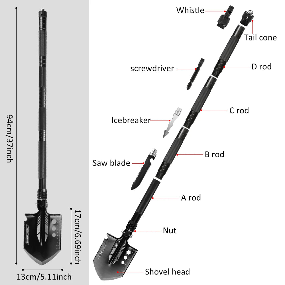 Multifunctional Shovel Folding Tools