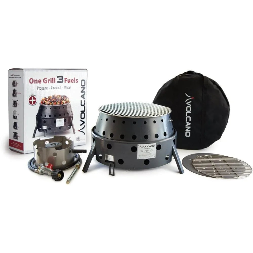 3-Fuel Portable Camping Stove/Fire Pit