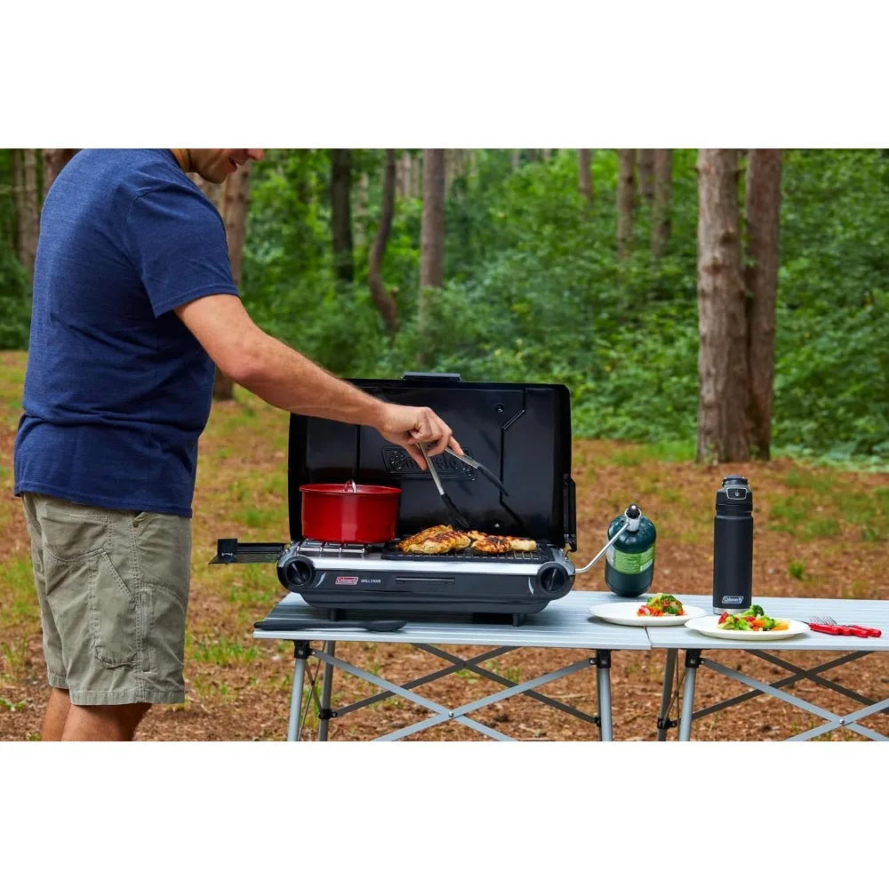 Tabletop 2-in-1 Camping Grill/Stove