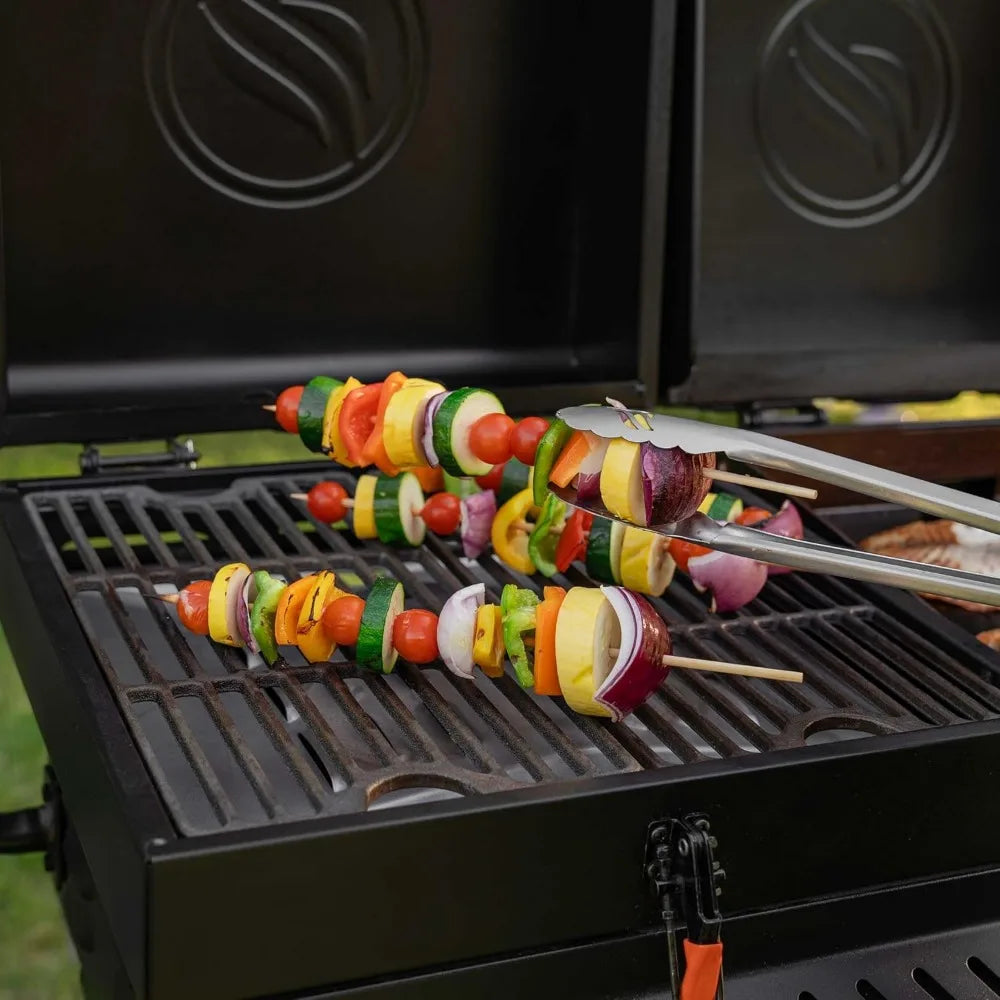 Legs Hood & Side Shelf-Heavy Duty Flat Top Portable BBQ Griddle Grill Station