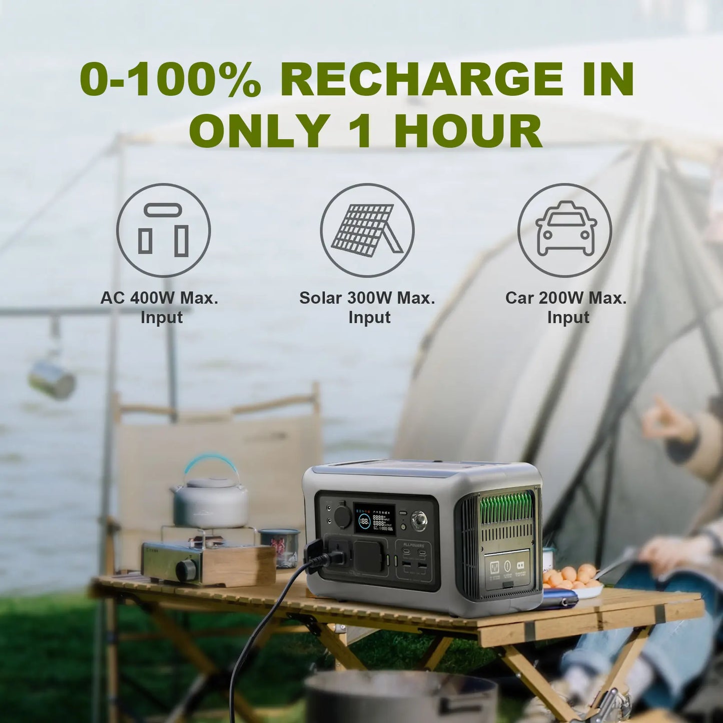 Solar Generator with Solar Panel included