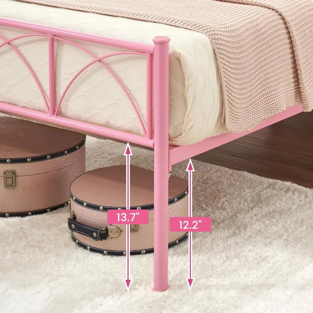 Platform Bed Frame with Headborad&Footboard