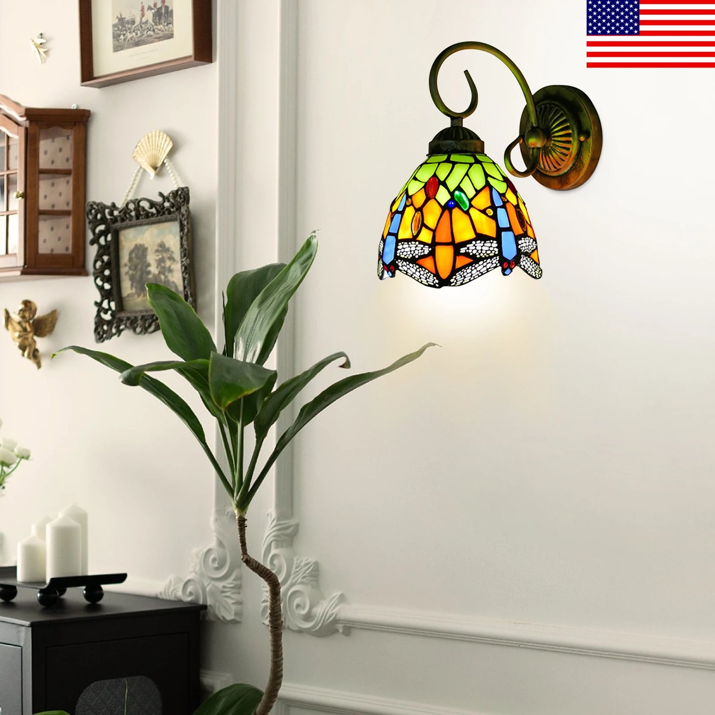 Tiffany Style Wall Light