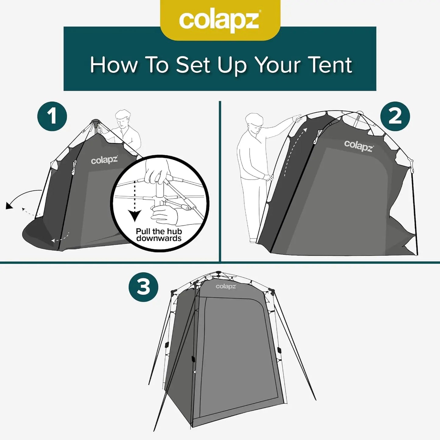Camping Shower Tent and Pop Up Toilet Tent