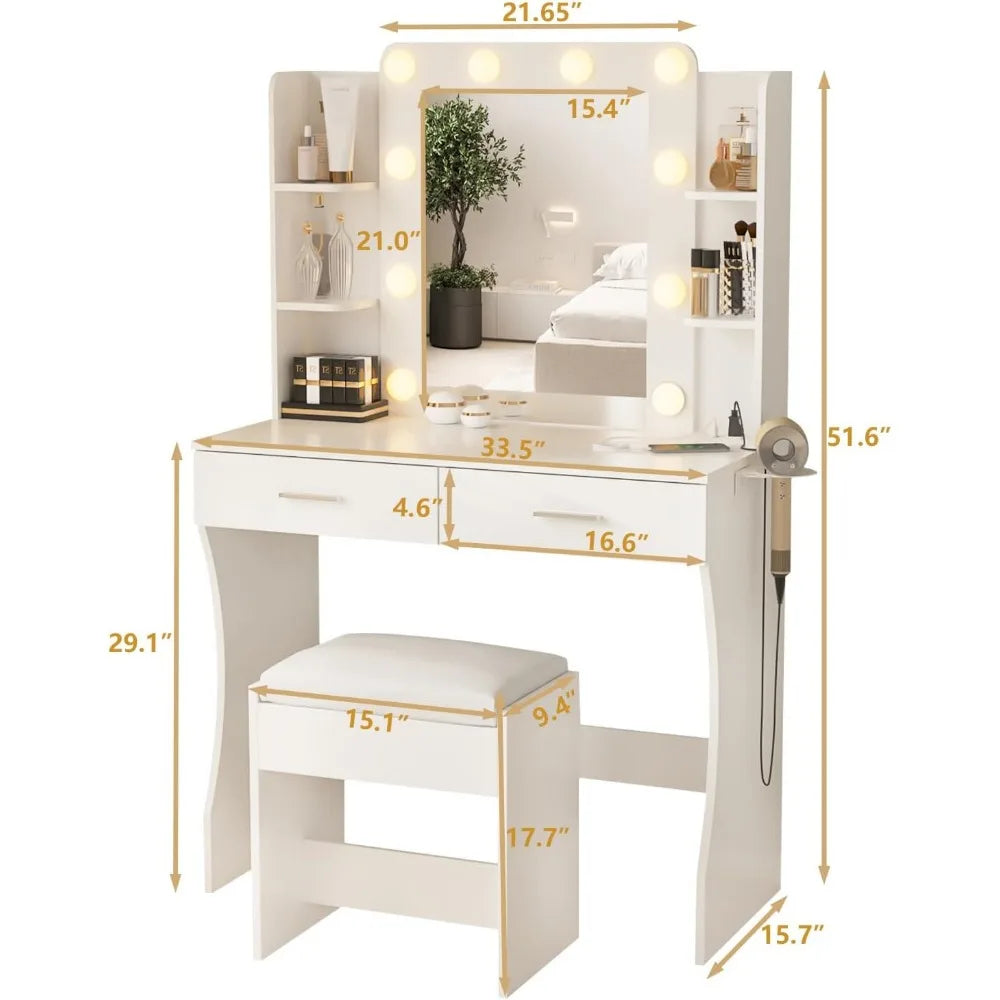 Desk with Lights