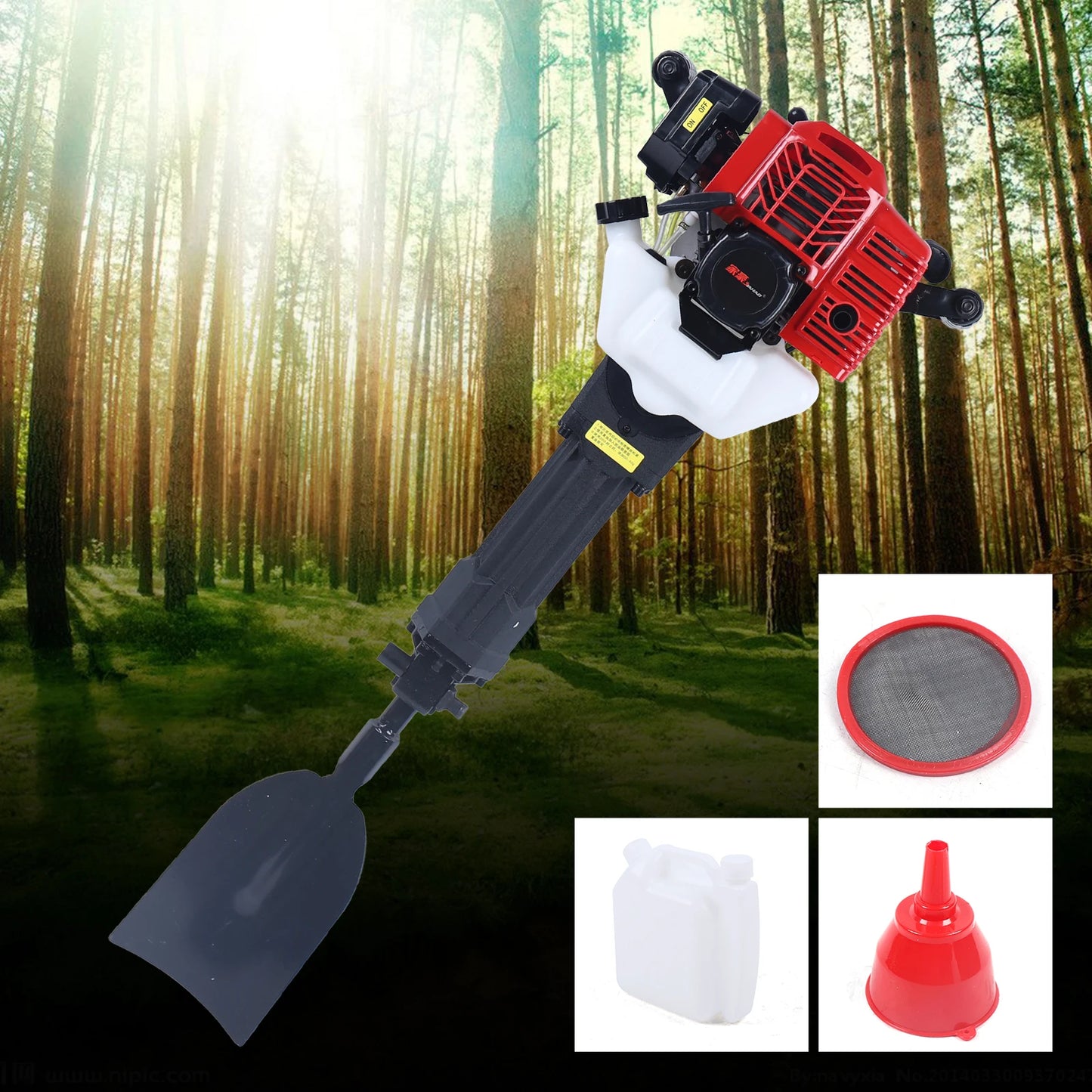 Handheld Trencher / Digger Machine Gas Powered Excavator
