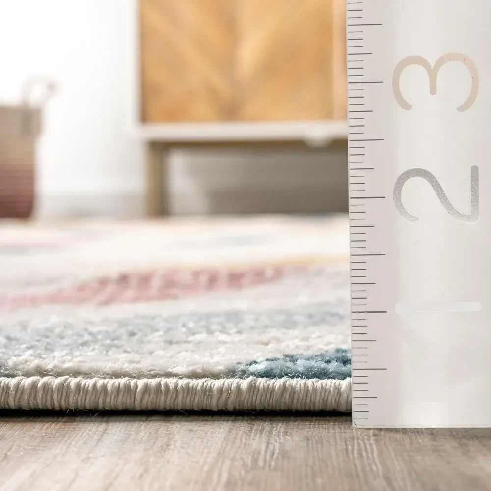 Contemporary Chevron Area Rug, 7x9