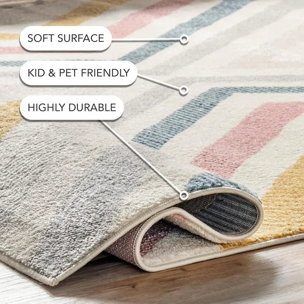 Contemporary Chevron Area Rug, 7x9