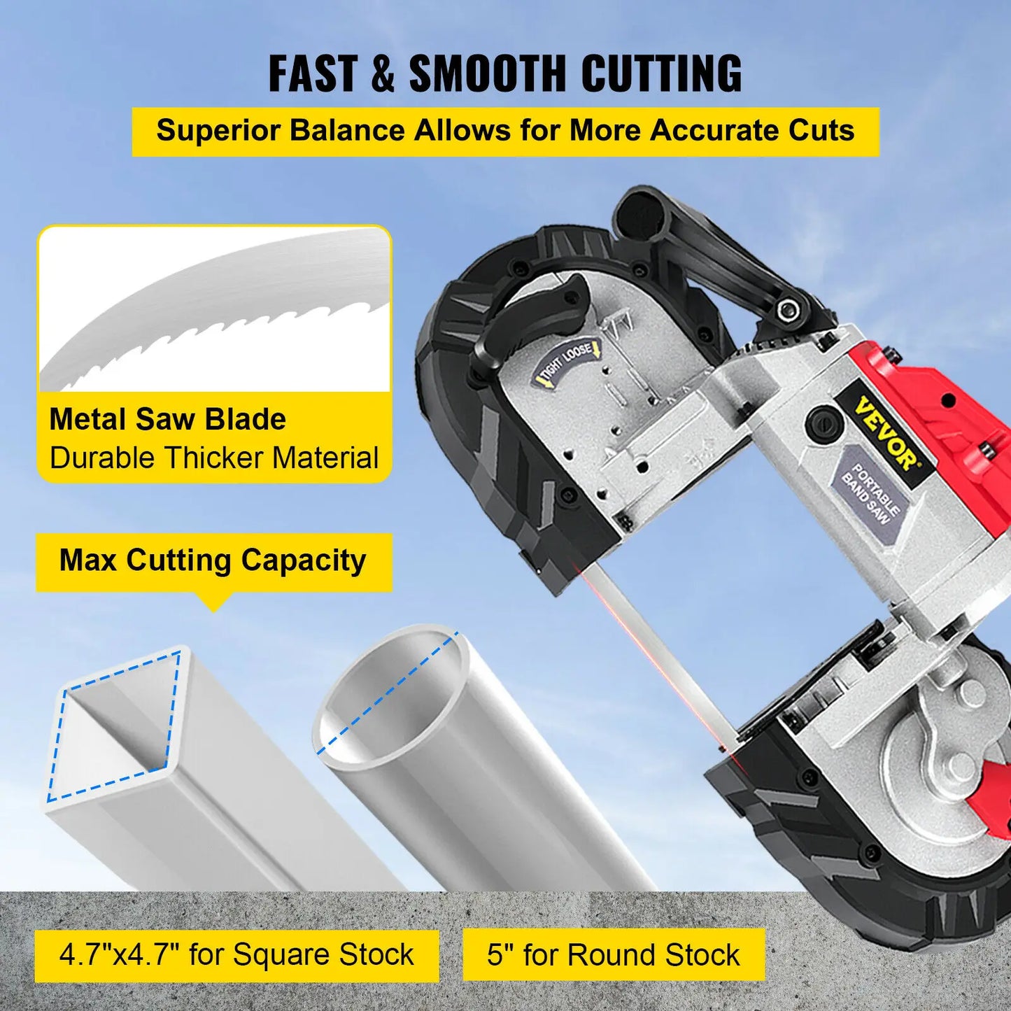 Portable Band Saw 5Inch Cutting Capacity