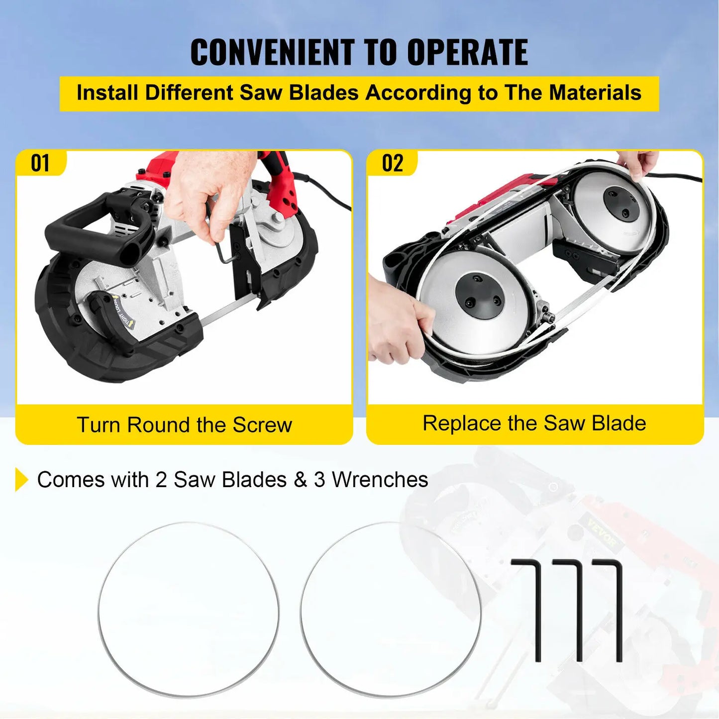 Portable Band Saw 5Inch Cutting Capacity