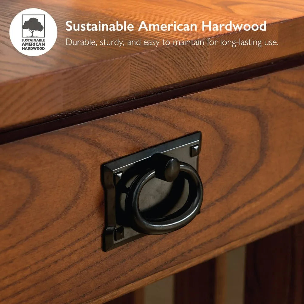 End Drawer, Made with Solid Wood, Narrow Side Table