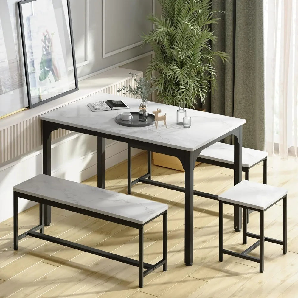 5 Piece Kitchen Table and Chairs for 6