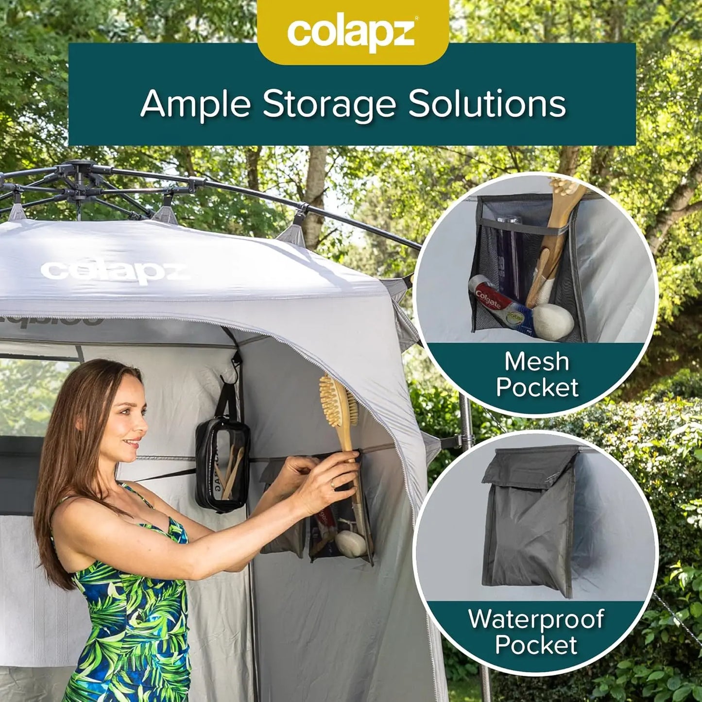 Camping Shower Tent and Pop Up Toilet Tent