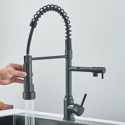 Pull Down Spring Kitchen Faucet