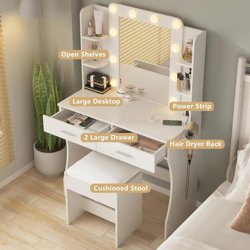 Desk with Lights