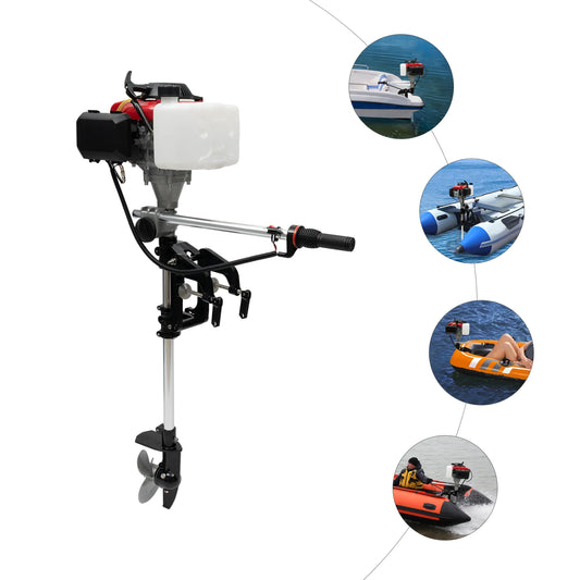 Outboard Motor 4 Stroke Fishing Boat Engine and Bracket