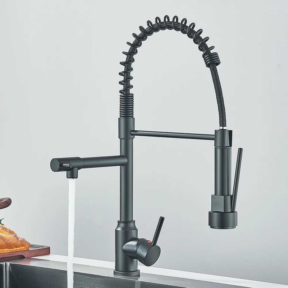 Pull Down Spring Kitchen Faucet