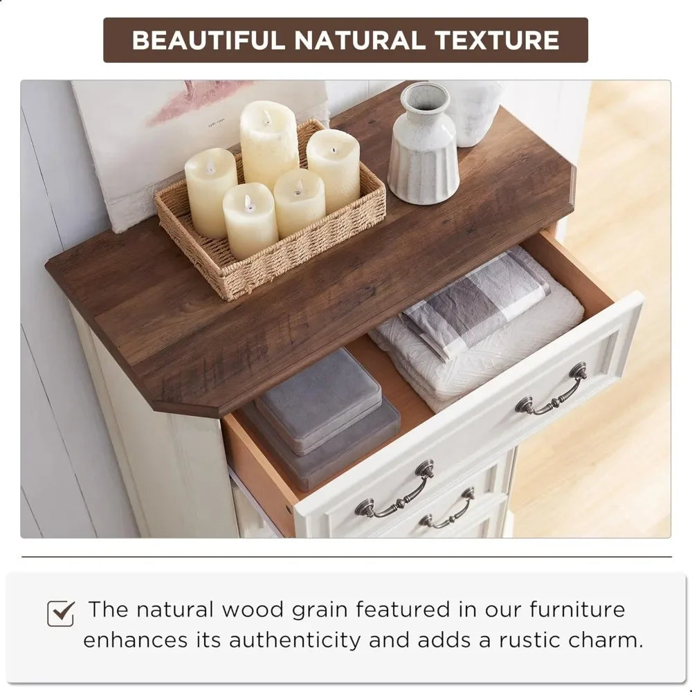 Farmhouse 5 Drawers Dresser