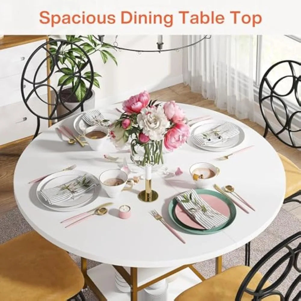 4 People Round Dinner Table