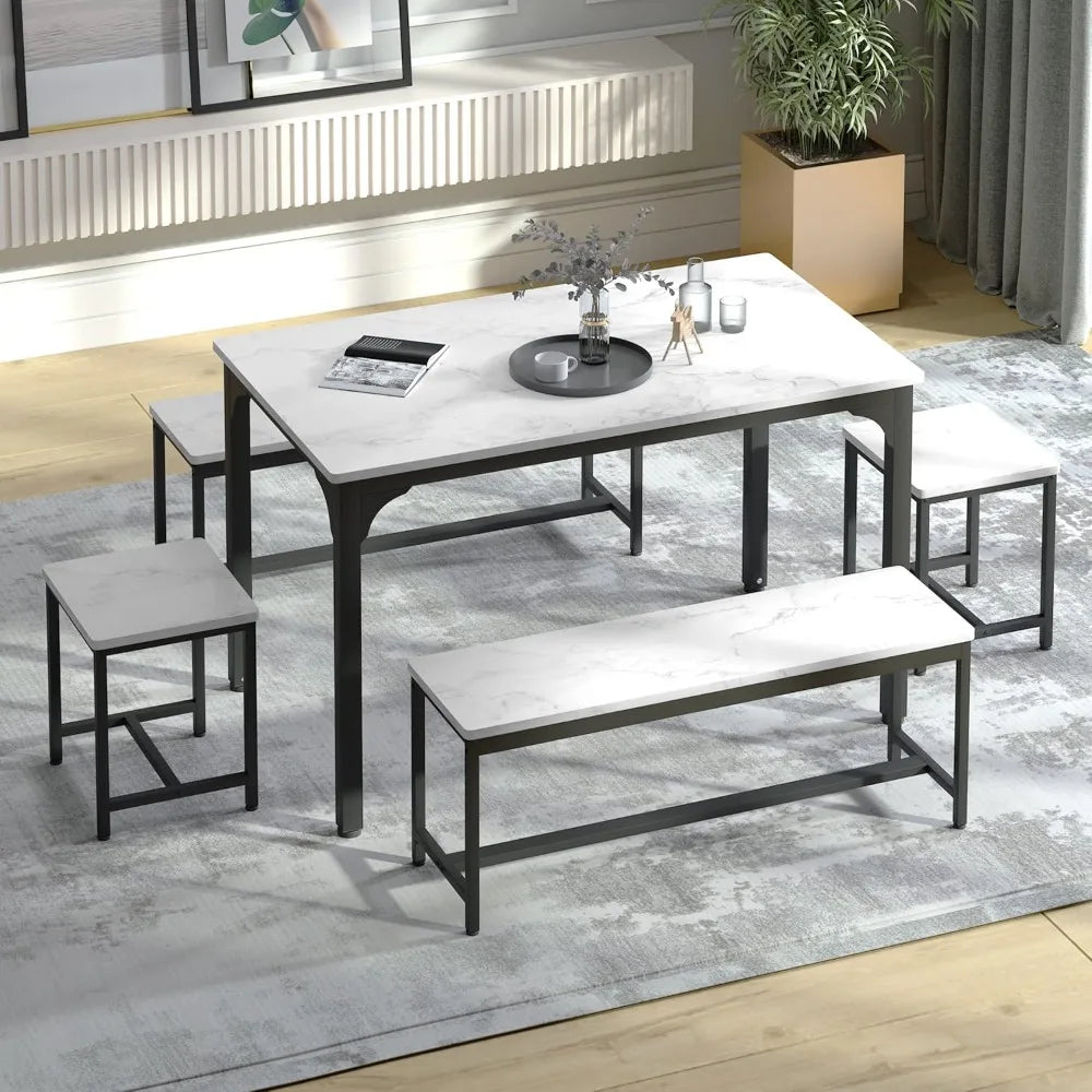 5 Piece Kitchen Table and Chairs for 6