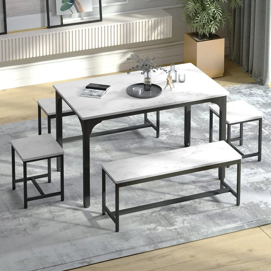 5 Piece Kitchen Table and Chairs for 6