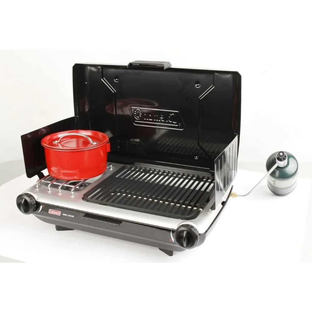 Tabletop 2-in-1 Camping Grill/Stove