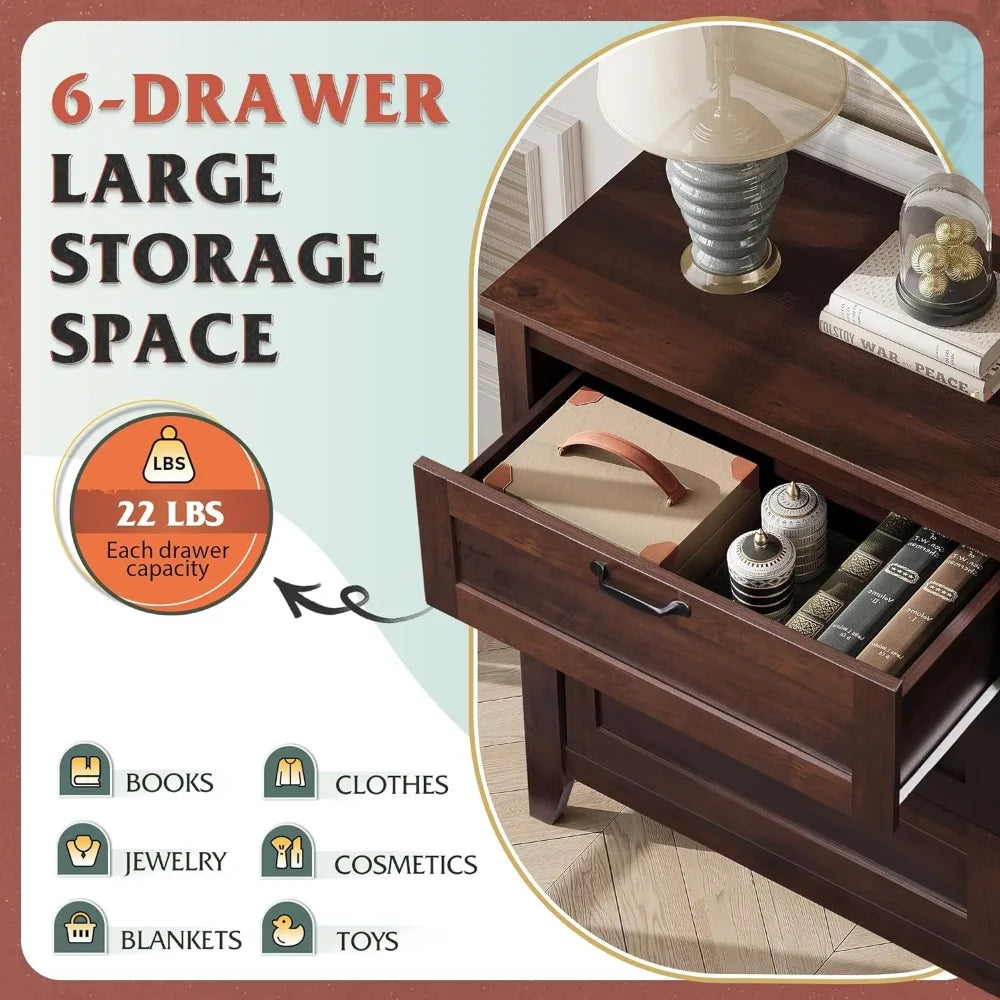6 Drawer Dresser